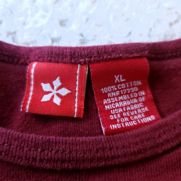 Y2K Holiday Glitter Angel Long Sleeve Top - Picture 3 of 4